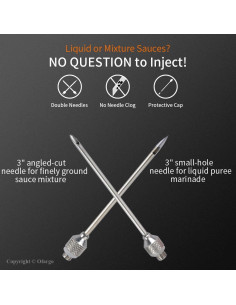 Jeringa de Inyección de Marinada Ofargo 30 ml Roja con Recetas 2