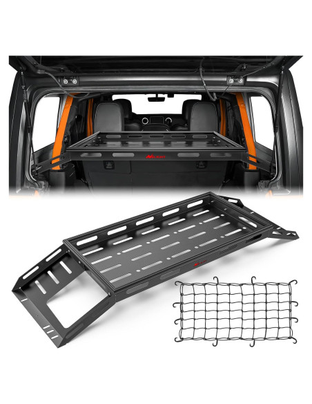 Bandeja de Carga Interior Nilight para Wrangler JK JL 2007-2025