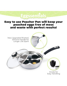 Sartén Escalfadora Premiumwares para 4 Huevos XL 2