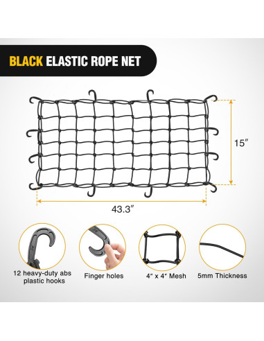 Bandeja de Carga Interior Nilight para Wrangler JK JL 2007-2025