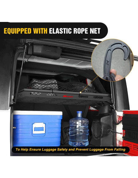 Bandeja de Carga Interior Nilight para Wrangler JK JL 2007-2025