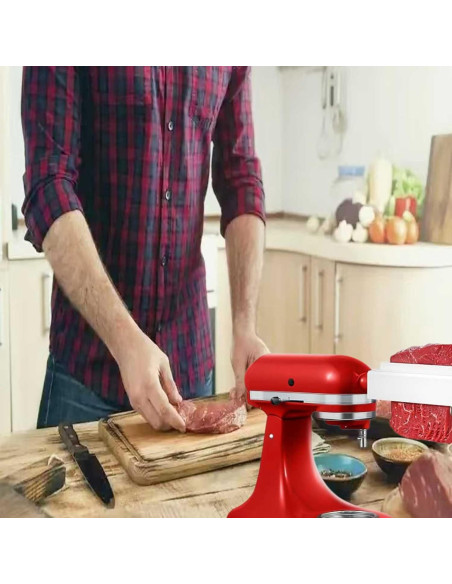 Ablandador de Carne KitchenAid Blanco - Accesorio Mezclador