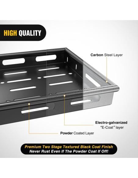 Bandeja de Carga Interior Nilight para Wrangler JK JL 2007-2025