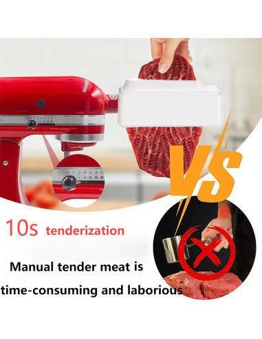 Ablandador de Carne KitchenAid Blanco - Accesorio Mezclador