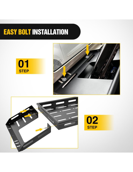 Bandeja de Carga Interior Nilight para Wrangler JK JL 2007-2025