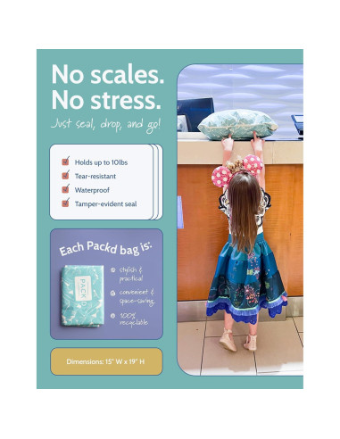 Bolsas de Envío PACKD Prepagadas y Preetiquetadas - 3 Piezas 38x48cm