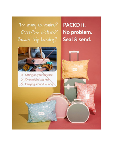 Bolsas de Envío PACKD Prepagadas y Preetiquetadas - 3 Piezas 38x48cm Bolsas de Envío PACKD Prepagadas y Preetiquetadas - 3 Piezas 38x48cm