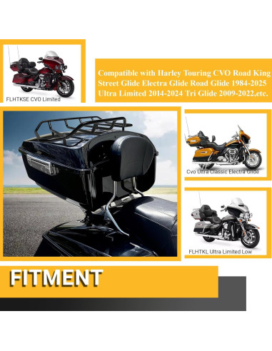 Rack de Equipaje Sresk HD055501-02 para Harley Touring 1984-2024