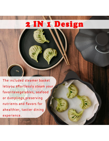 Cacerola de Hierro Fundido UKENEM 19.81 cm Multifuncional