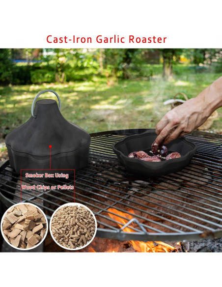 Cacerola de Hierro Fundido UKENEM 19.81 cm Multifuncional