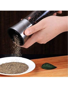 Juego de Molinillos de Sal y Pimienta LessMo 2 Pcs con Bandeja 2