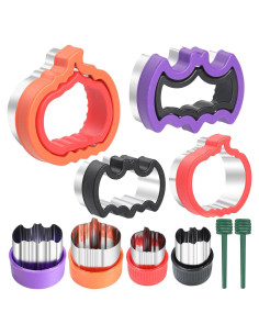 Cortadores de Galletas Halloween CokiArt 8 Piezas Acero Inoxidable