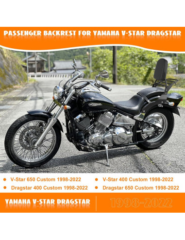 Soporte de Equipaje Sissy Bar Eumti para Yamaha Vstar 650/400