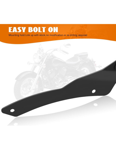 Soporte de Equipaje Sissy Bar Eumti para Yamaha Vstar 650/400