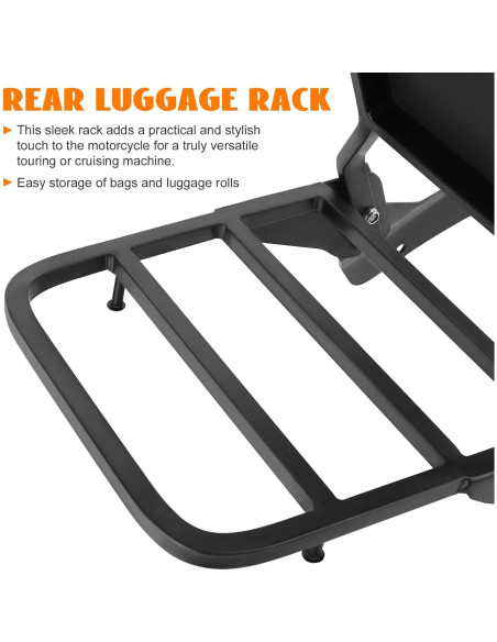 Soporte de Equipaje Sissy Bar Eumti para Yamaha Vstar 650/400