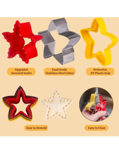 Juego de 6 Cortadores de Sándwich Muswarm - Formas Divertidas 2