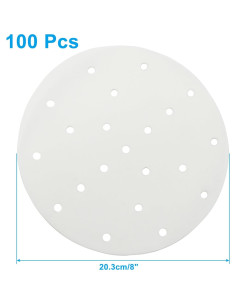 Paquete de 100 forros de bambú Bonsicoky 18 cm antiadherentes 2