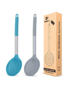 Juego de Cucharones Coladores de Cocina BUNDLEPRO Silicona 34.5cm