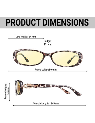 Gafas de Conducir Nocturno Polarizadas Leopardo