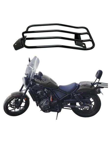 Portaequipajes Trasero Negro JUNJUMOTO para Rebel 1100 2021-2023