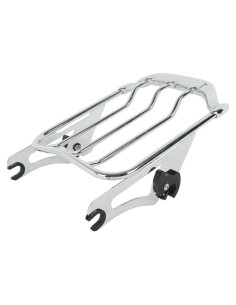 Soporte de Equipaje Desmontable XFMT Cromado para Harley Touring 2009-2024