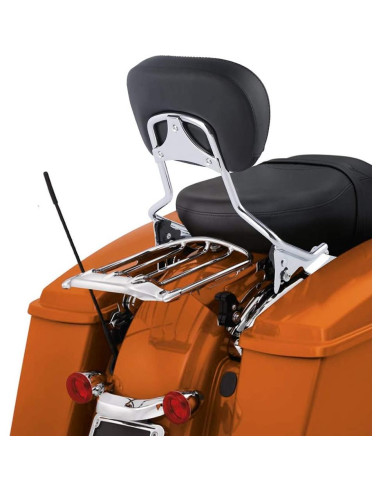 Soporte de Equipaje Desmontable XFMT Cromado para Harley Touring 2009-2024