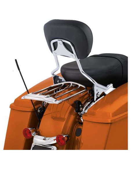 Soporte de Equipaje Desmontable XFMT Cromado para Harley Touring 2009-2024