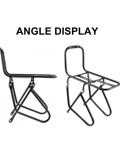 Portaequipajes Frontal de Bicicleta INLETTER 15kg Negro