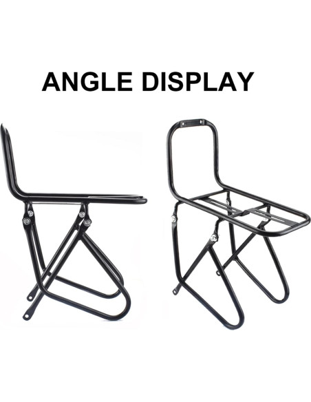 Portaequipajes Frontal de Bicicleta INLETTER 15kg Negro