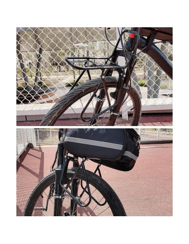 Portaequipajes Frontal de Bicicleta INLETTER 15kg Negro