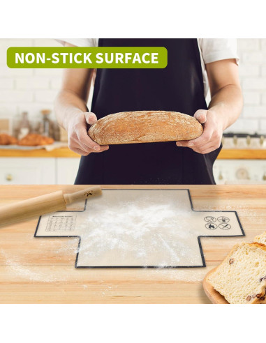 Forro de Silicona para Pan Cabipeove 2 Pcs Antiadherente 35.56x25.4 cm