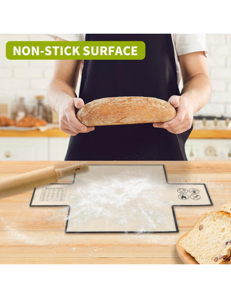 Forro de Silicona para Pan Cabipeove 2 Pcs Antiadherente 35.56x25.4 cm