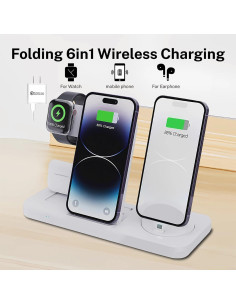 Estación de Carga Inalámbrica 6 en 1 18W para iPhone y Apple Watch 2