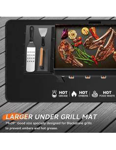 Tapete Protector para Parrilla Rumlick 200x100 cm a Prueba de Fuego 2