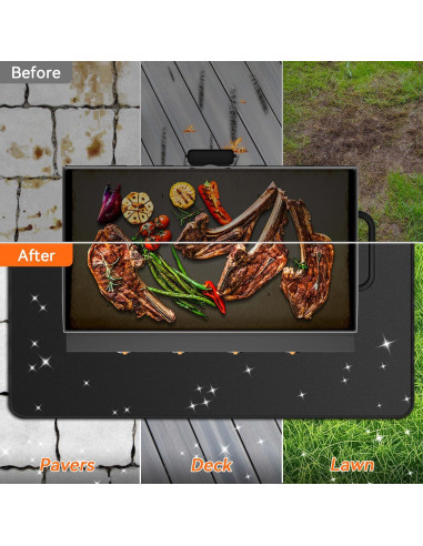 Tapete Protector para Parrilla Rumlick 200x100 cm a Prueba de Fuego