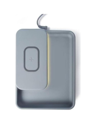 Cargador Inalámbrico Rápido TYLT Tray Pivot 15W Gris