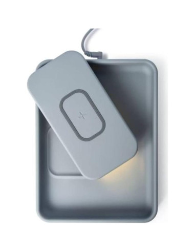 Cargador Inalámbrico Rápido TYLT Tray Pivot 15W Gris