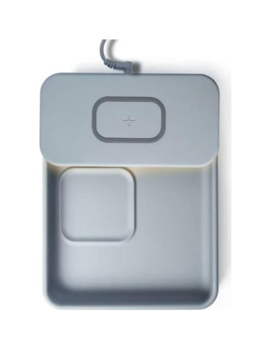 Cargador Inalámbrico Rápido TYLT Tray Pivot 15W Gris