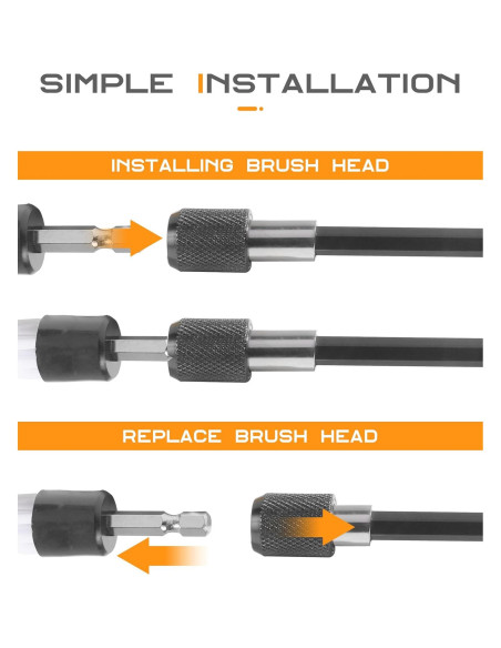 Juego de cepillos de limpieza para coche SCUARI 6 piezas