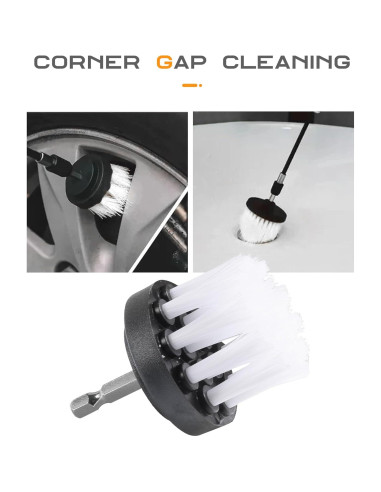 Juego de cepillos de limpieza para coche SCUARI 6 piezas