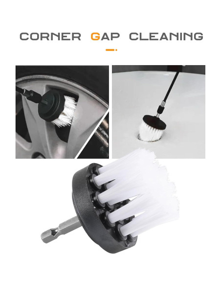 Juego de cepillos de limpieza para coche SCUARI 6 piezas