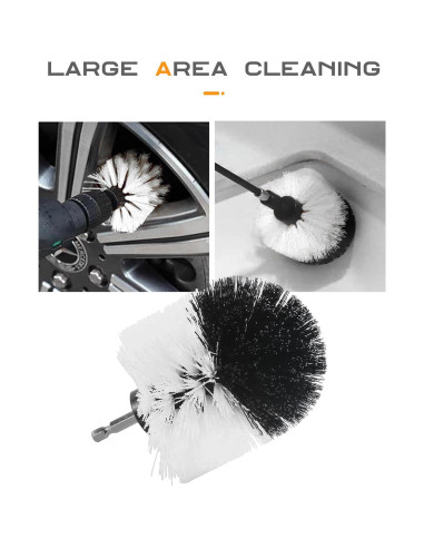 Juego de cepillos de limpieza para coche SCUARI 6 piezas
