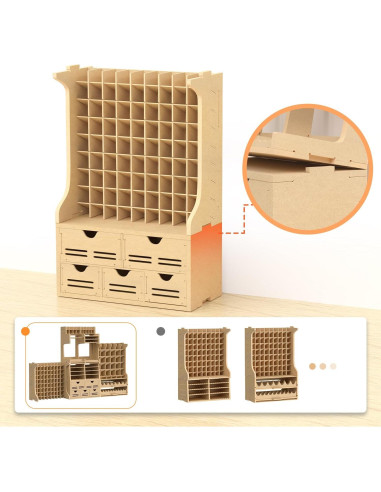 Estante de Pintura Bucasso GK12 - Soporta 72 Botellas