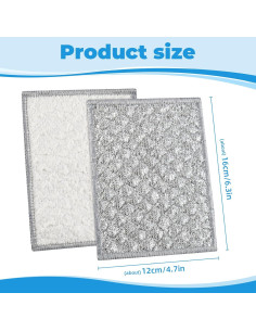 Paños de Cocina Antirayaduras Liyuelome 6 Unidades Doble Cara 2