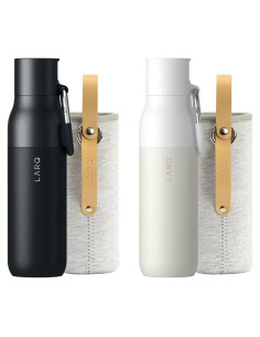 Conjunto de Regalo LARQ Frost & Sip - Botella 500ml y Funda