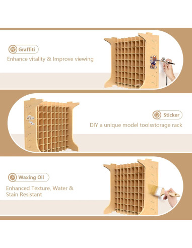 Estante de Pintura Bucasso GK12 - Soporta 72 Botellas