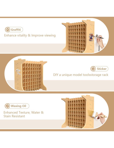 Estante de Pintura Bucasso GK12 - Soporta 72 Botellas