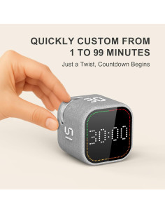 Temporizador Pomodoro REACHER KL242 Visual Silencioso 8.38 cm 2