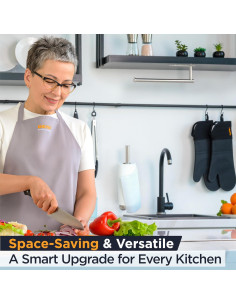 Soporte para Toallas de Papel Deiss PRO - Acero Inoxidable 34.3cm 2