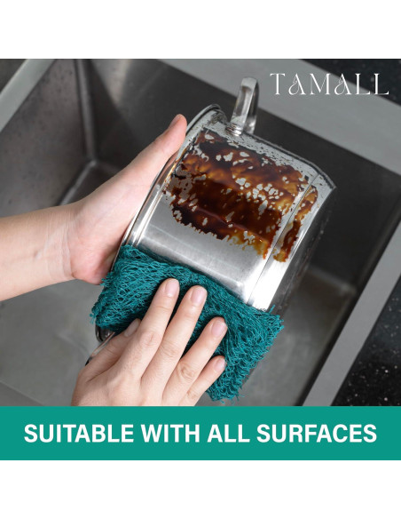 Paños de Lavado de Platos TAMALL - Almohadillas Sin Rayones (6) Paños de Lavado de Platos TAMALL - Almohadillas Sin Rayones (6)